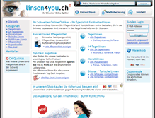 Tablet Screenshot of linsen4you.ch